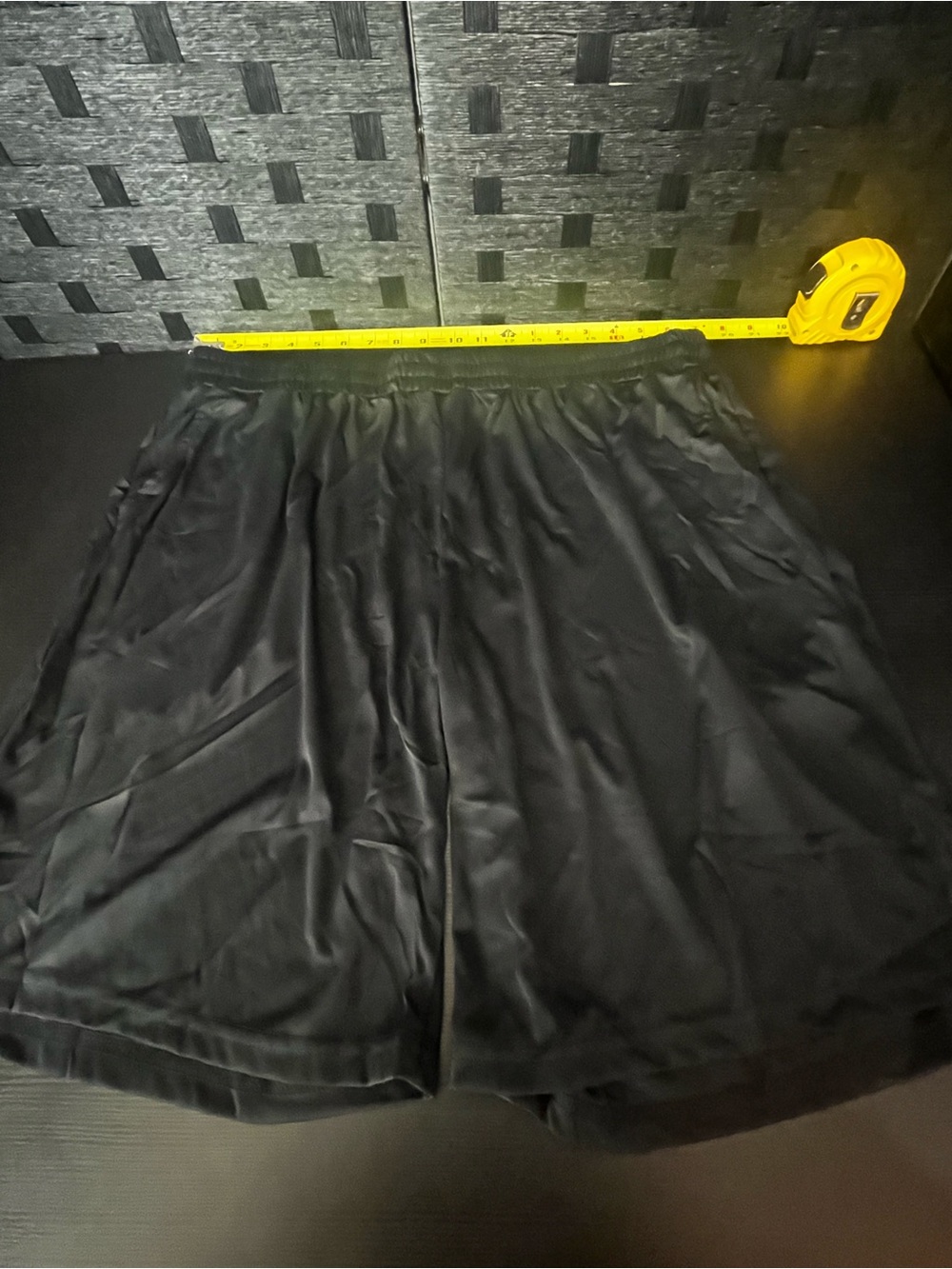 Men's Black Athletic Basketball Shorts - Elastic Waist Size 2XL